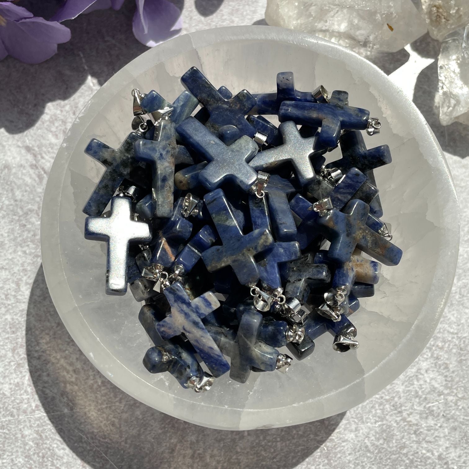 Sodalite Cross Pendant Sodalite Cross Pendant